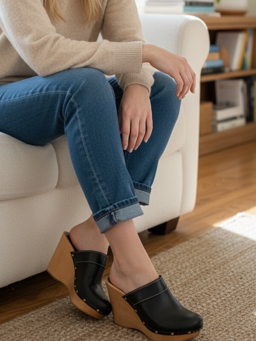 Penelope Chilvers Classic Blue Cropped Jeans